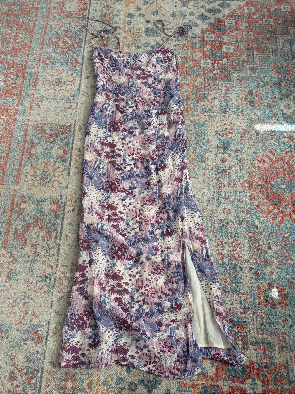 Reformation Kourtney column midi dress floral